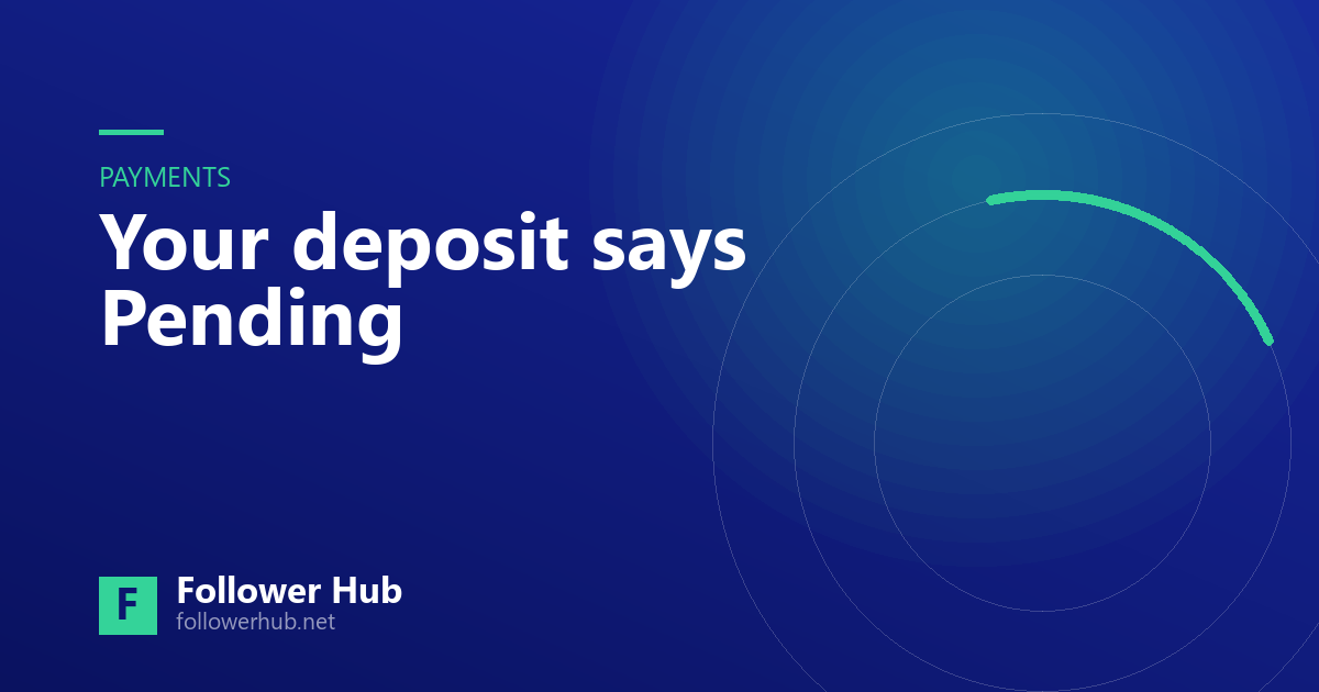 Your deposit says Pending: how a payment actually settles